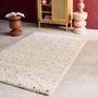 Voir la diapositive 2 : SWEEEK Tapis enfant à petits pois, tapis intérieur crème et multicolore, poils longs shaggy
