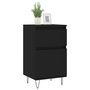 Voir la diapositive 3 : VIDAXL Buffets 2 pcs noir 40x35x70 cm bois d'ingenierie