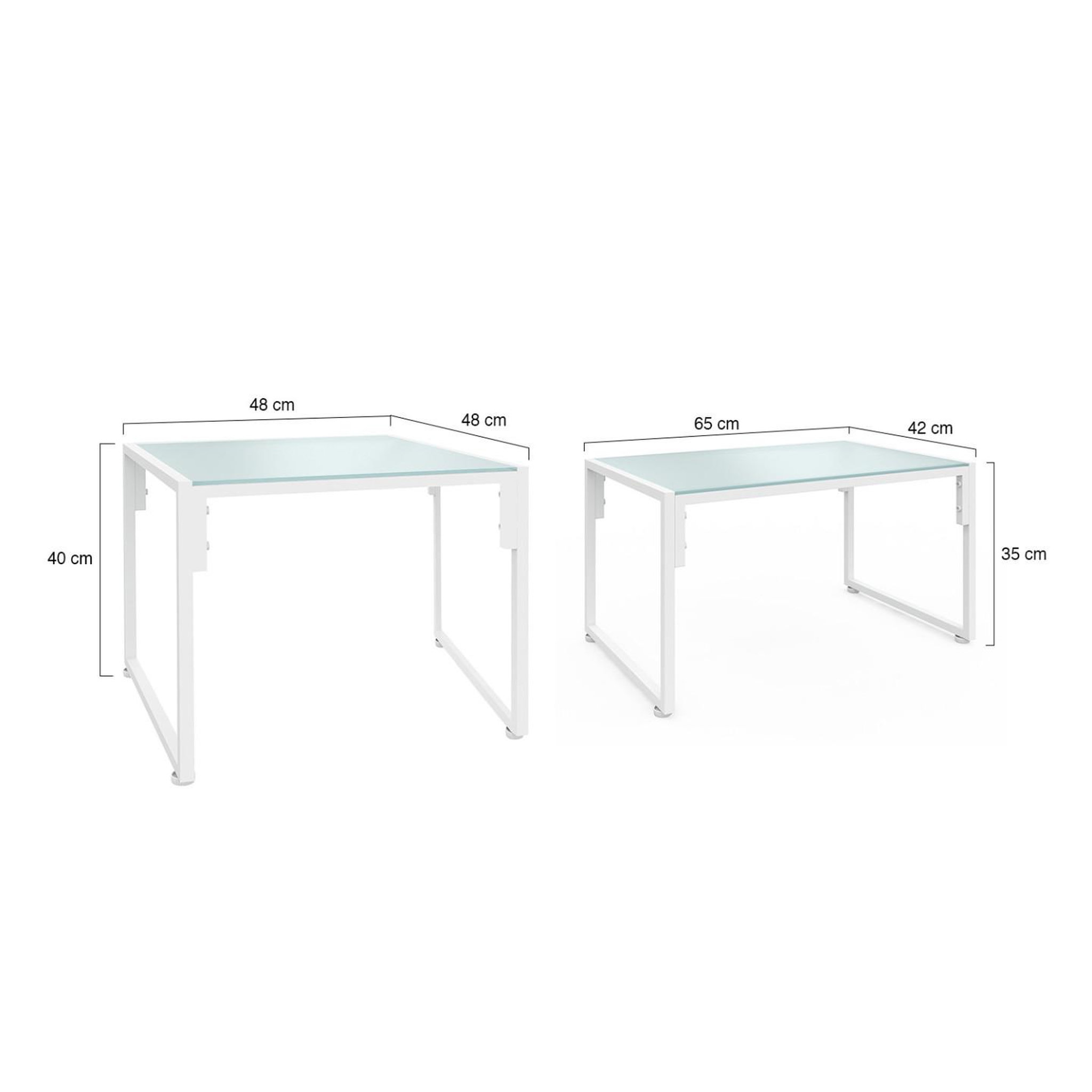 Voir la diapositive 5 : ID MARKET Salon de jardin bas nairobi 8 places salon d'angle en acier blanc et coussins beiges