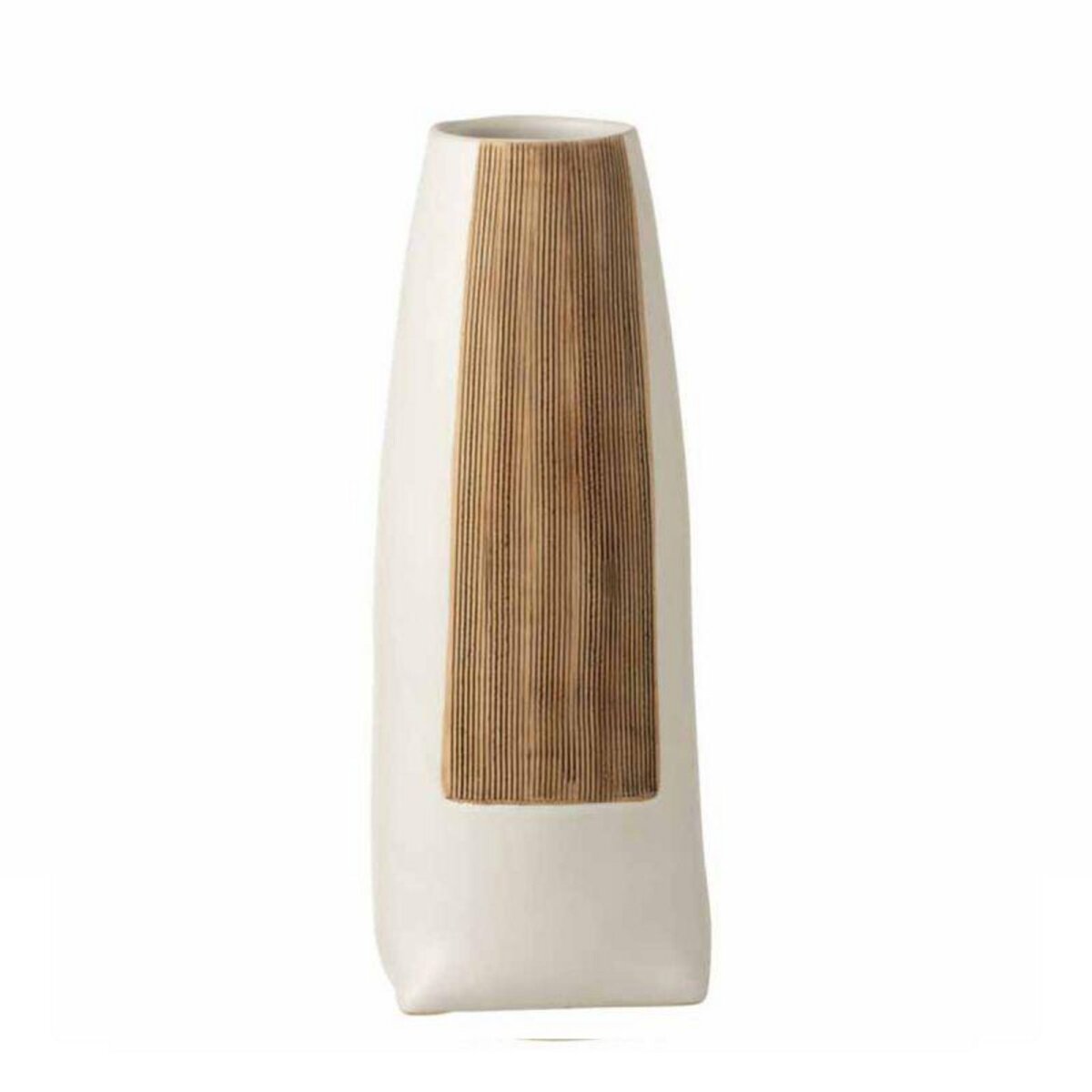 Paris Prix Vase Déco en Céramique  Ibiza  40cm Marron & Blanc