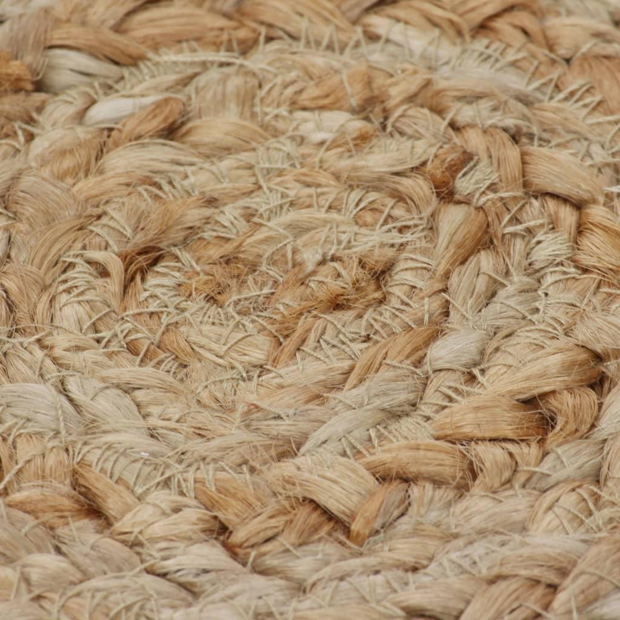 Voir la diapositive 5 : VIDAXL Tapis Jute design tresse 150 cm rond