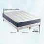 Voir la diapositive 4 : IDLITERIE Ensemble matelas ressort 7 zones KING STYLE, mémoire de forme, sommier, couette, oreillers
