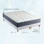 Voir la diapositive 4 : IDLITERIE Ensemble matelas ressort 7 zones KING STYLE, mémoire de forme, sommier, couette, oreillers