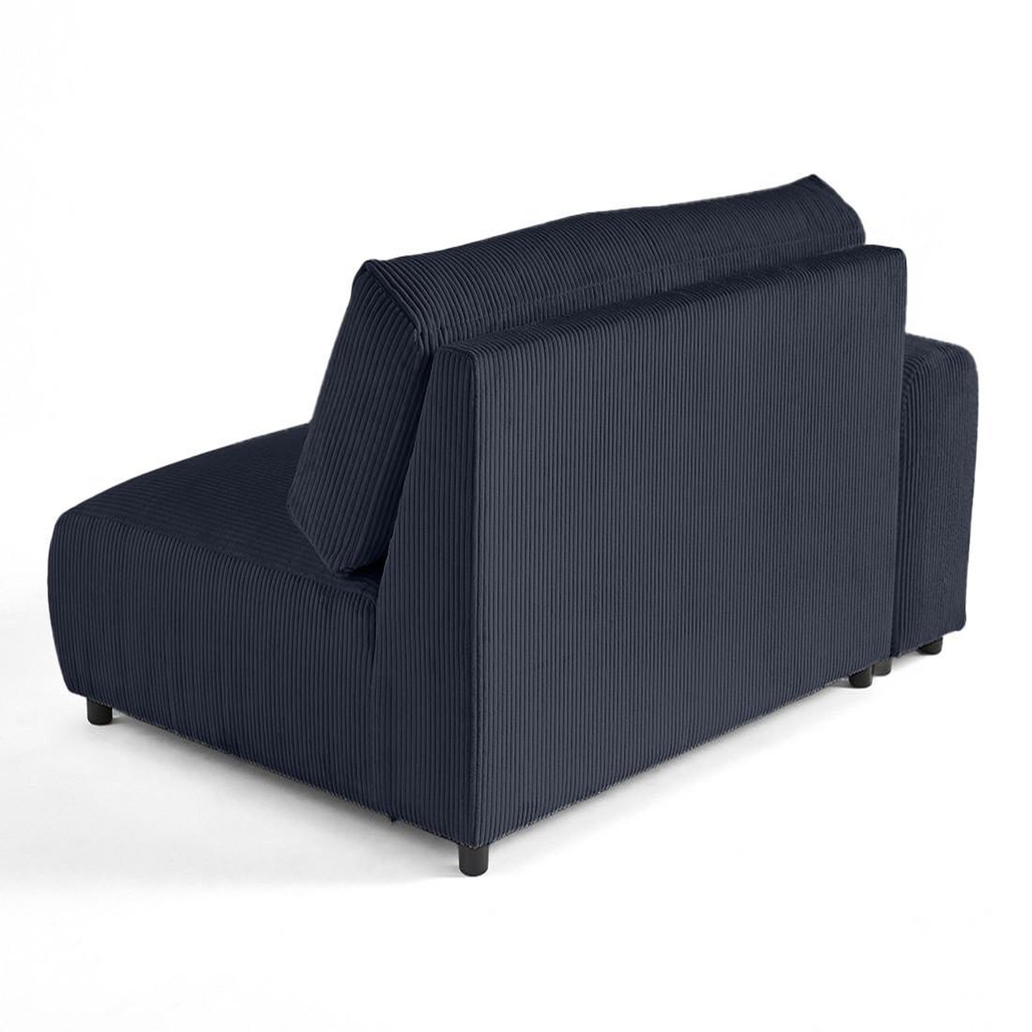 Voir la diapositive 4 : BEST MOBILIER Garance - module d'assise 3 places avec accoudoir gauche - en velours côtelé