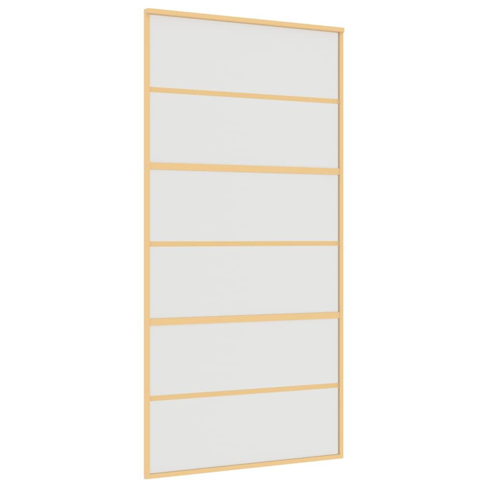 Voir la diapositive 2 : VIDAXL Porte coulissante dore 102,5x205 cm verre ESG depoli aluminium