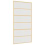 Voir la diapositive 2 : VIDAXL Porte coulissante dore 102,5x205 cm verre ESG depoli aluminium