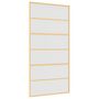 Voir la diapositive 2 : VIDAXL Porte coulissante dore 102,5x205 cm verre ESG depoli aluminium