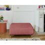 Voir la diapositive 2 : BEST MOBILIER Cristal - pouf modulable - 95 cm - en velours texturé