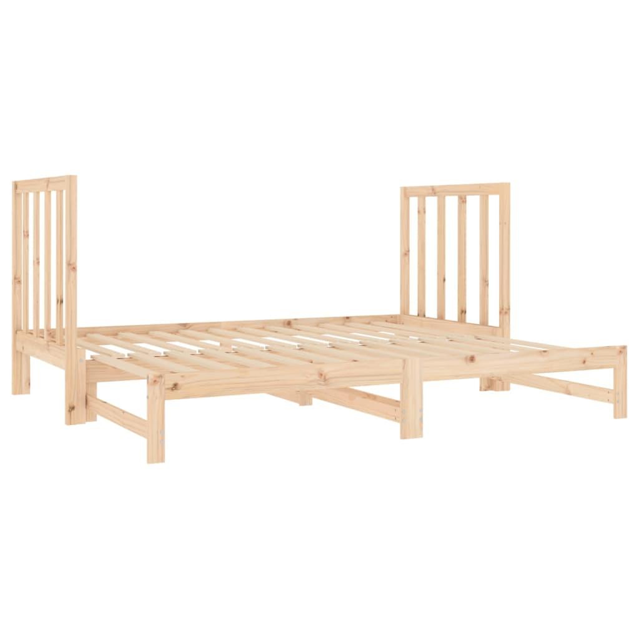 Voir la diapositive 5 : VIDAXL Lit coulissant sans matelas 2x(90x190) cm