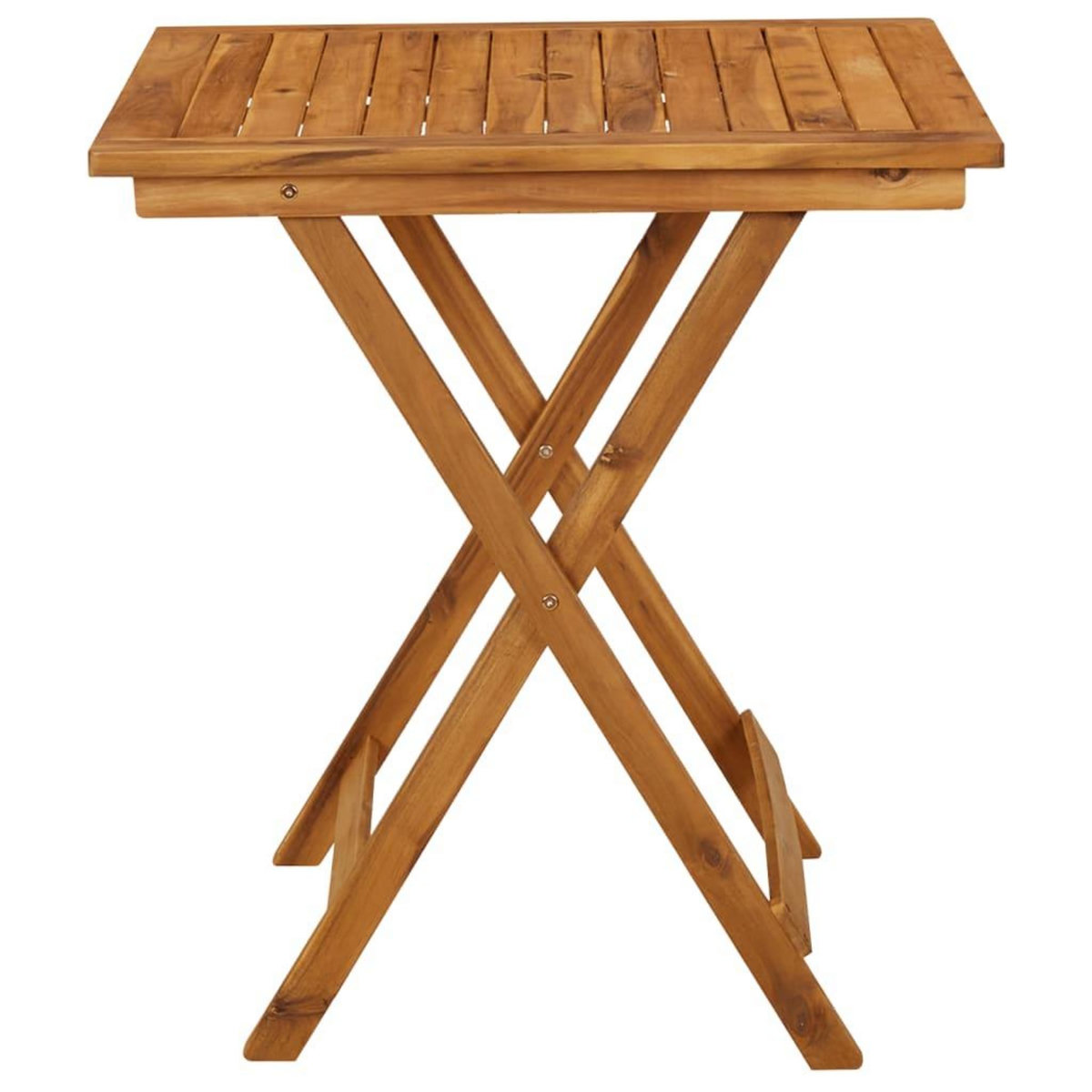 VIDAXL Ensemble a manger de jardin pliable 3 pcs Bois d'acacia solide