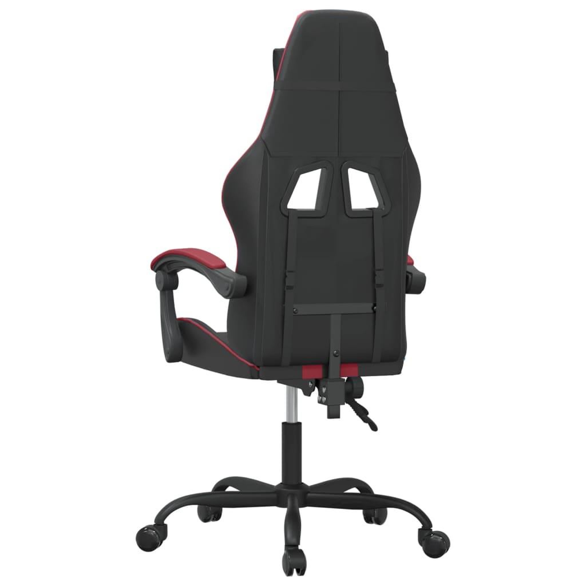 Voir la diapositive 5 : VIDAXL Chaise de jeu Noir et rouge bordeaux Similicuir
