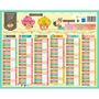 Voir la diapositive 2 :  Calendrier scolaire enfant 21x26,5cm grille 2 x 6 mois 2019-2020