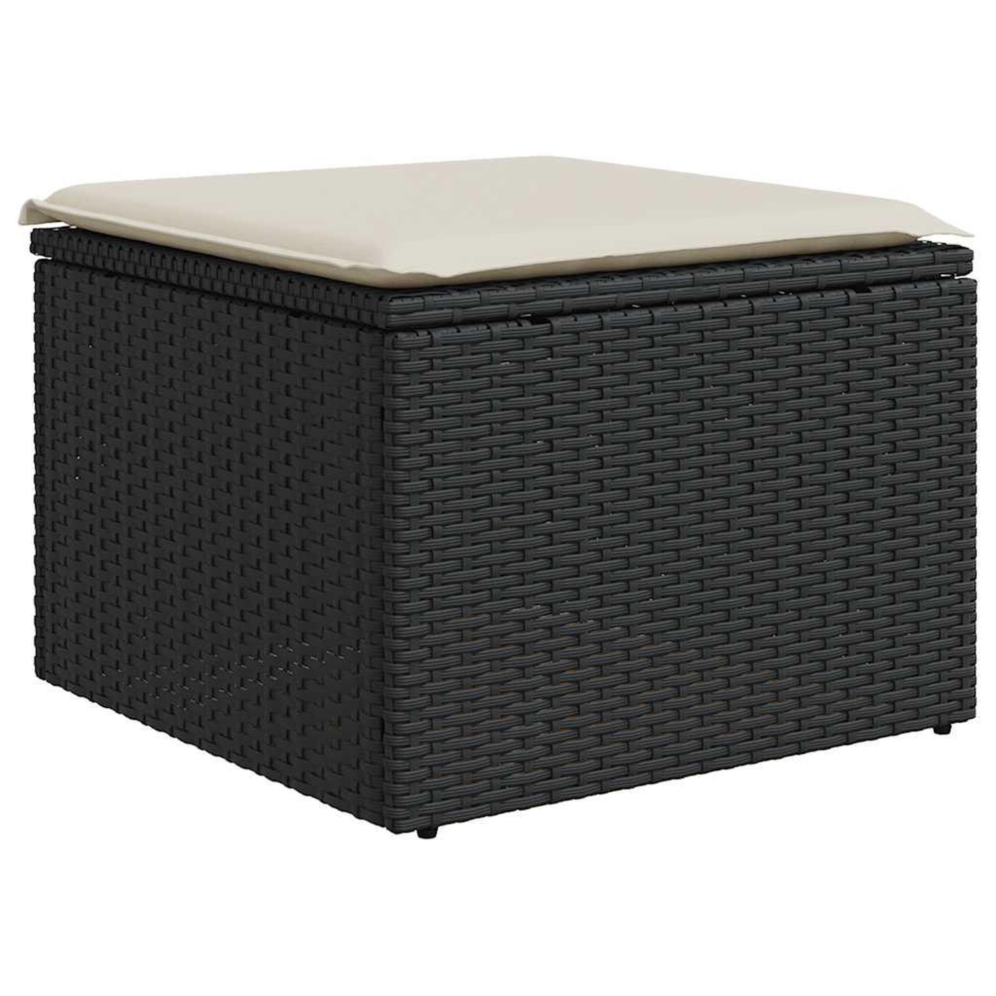 Voir la diapositive 5 : VIDAXL Salon de jardin 6 pcs avec coussins noir resine tressee