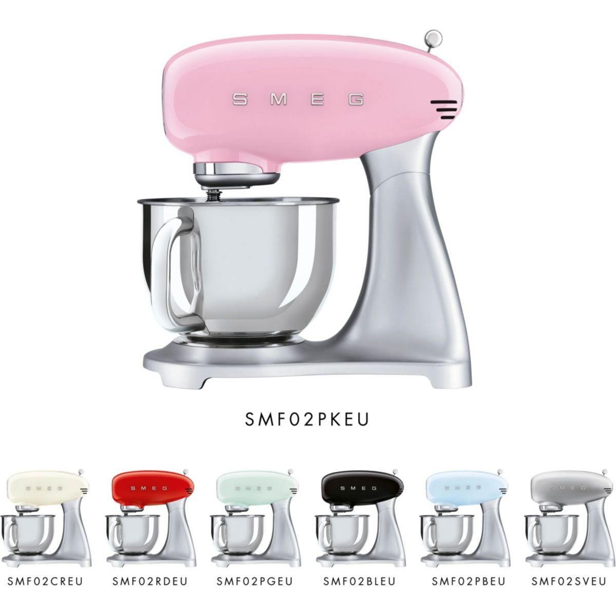 SMEG Robot sur socle 4.8l 800w rose - smf02pkeu