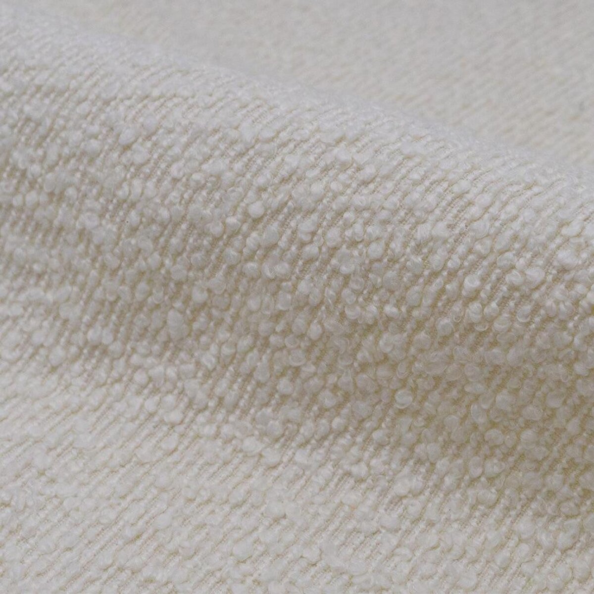 Rendez vous déco Lot de 2 chaises en tissu bouclé beige et pieds en métal - Cosette