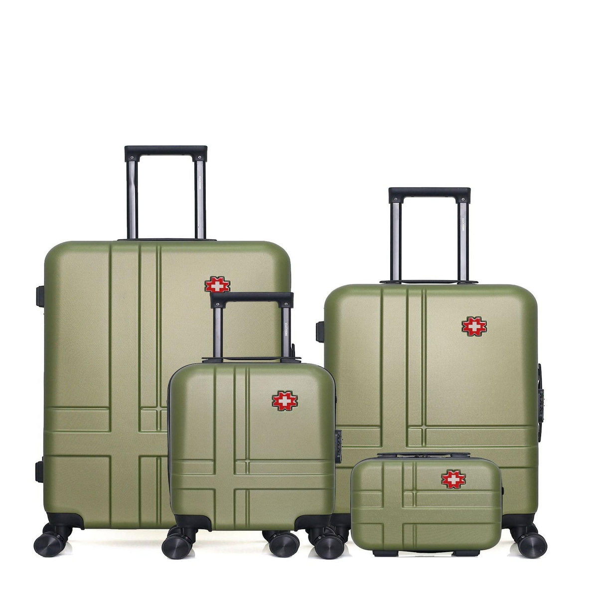 SWISS KOPPER SWISS KOPPER - LOT DE 4 - Valise Grand Format, Valise Week-end, Valise Cabine XXS et Vanity USTER
