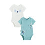 Voir la diapositive 1 : Petit Béguin Lot de 2 bodies bébé manches courtes Toucana