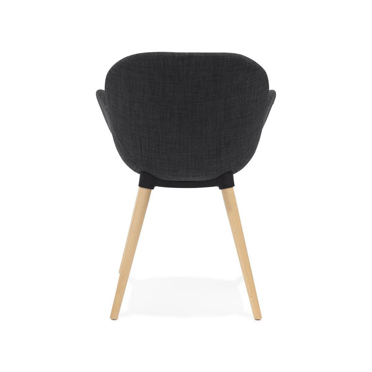 Paris Prix Fauteuil Design en Tissu  Pikko  84cm Gris Foncé