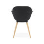 Voir la diapositive 4 : Paris Prix Fauteuil Design en Tissu  Pikko  84cm Gris Foncé