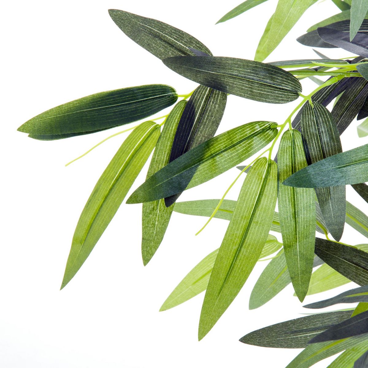 OUTSUNNY Bambou artificiel XXL 1,80H m 1105 feuilles denses réalistes pot inclus noir vert
