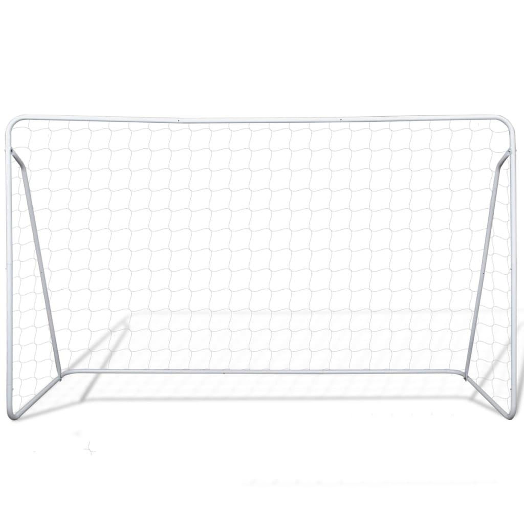 Voir la diapositive 3 : VIDAXL Filets de but de football acier 2 pcs 240x90x150 cm