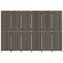 Voir la diapositive 5 : VIDAXL Cloison de separation 6 panneaux gris resine tressee