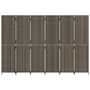 Voir la diapositive 5 : VIDAXL Cloison de separation 6 panneaux gris resine tressee