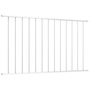Voir la diapositive 2 : VIDAXL Panneau de cloture Acier enduit de poudre 1,7x0,75 m Blanc