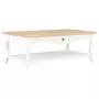 VIDAXL Table basse Blanc 110 x 60 x 40 cm MDF