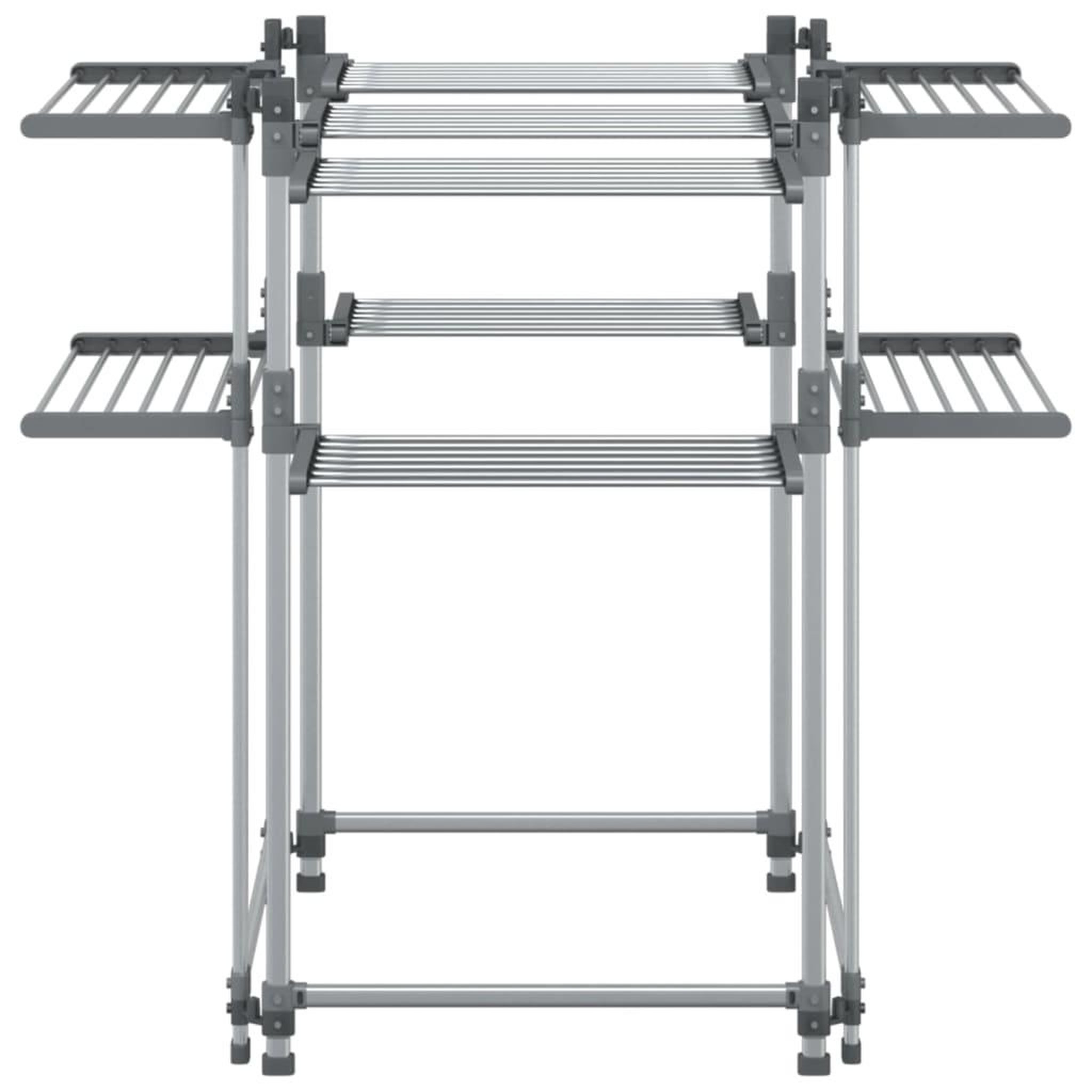Voir la diapositive 4 : VIDAXL Sechoir a linge 107x107x120 cm aluminium