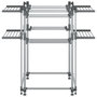 Voir la diapositive 4 : VIDAXL Sechoir a linge 107x107x120 cm aluminium
