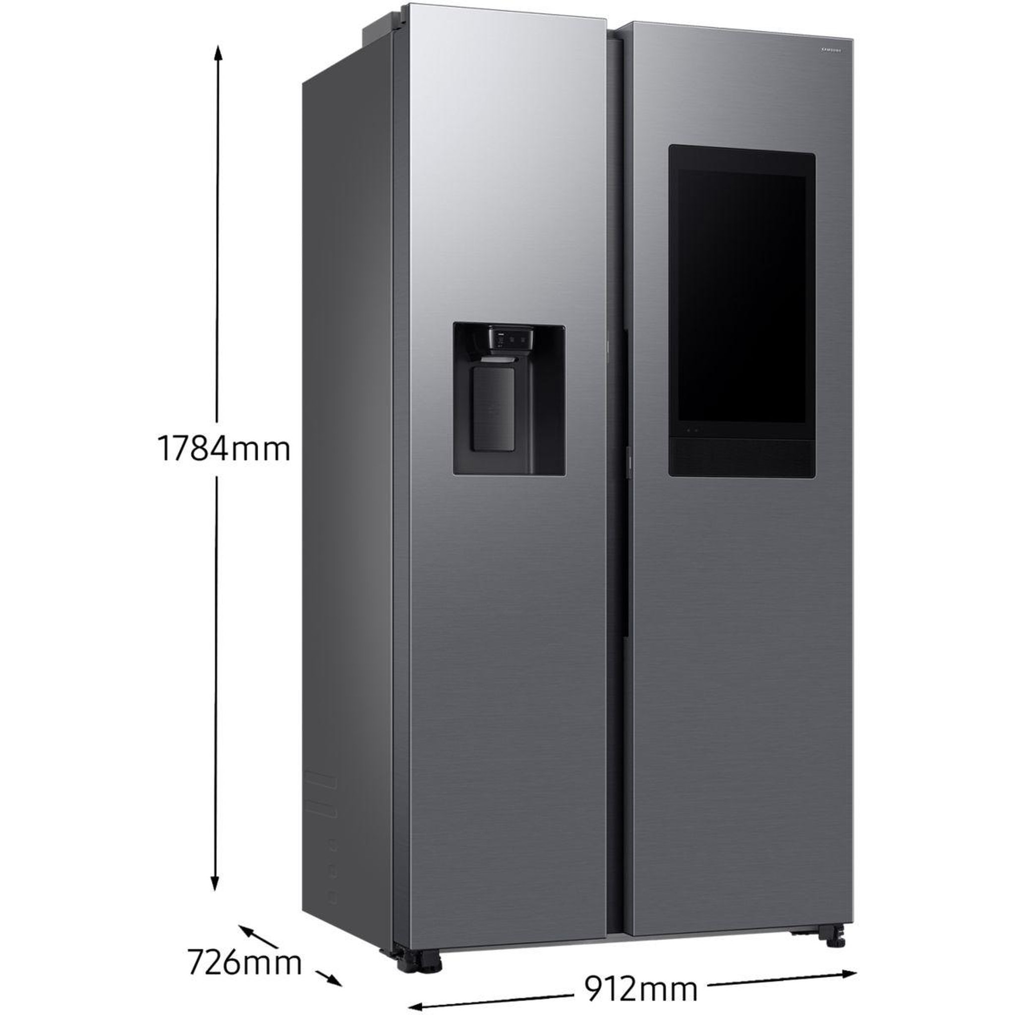 Voir la diapositive 5 : Samsung Réfrigérateur Américain RS90F66BET Bespoke AI Family