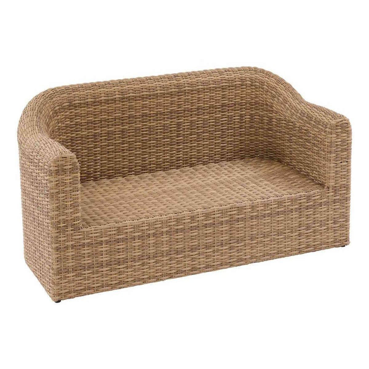 HESPERIDE Salon de jardin en résine tressée Moorea Savana - 5 places - Hespéride