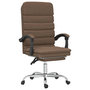 Voir la diapositive 2 : VIDAXL Fauteuil de massage inclinable de bureau Marron Tissu