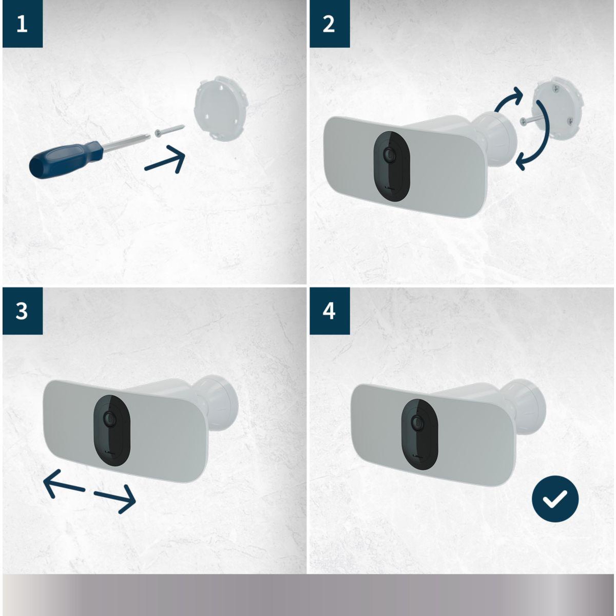 Voir la diapositive 4 : ARLO Caméra de surveillance extérieure Pro 3 Floodlight
