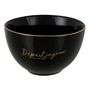Voir la diapositive 2 : Paris Prix Lot de 4 Bols en Porcelaine  Ilene  10cm Noir