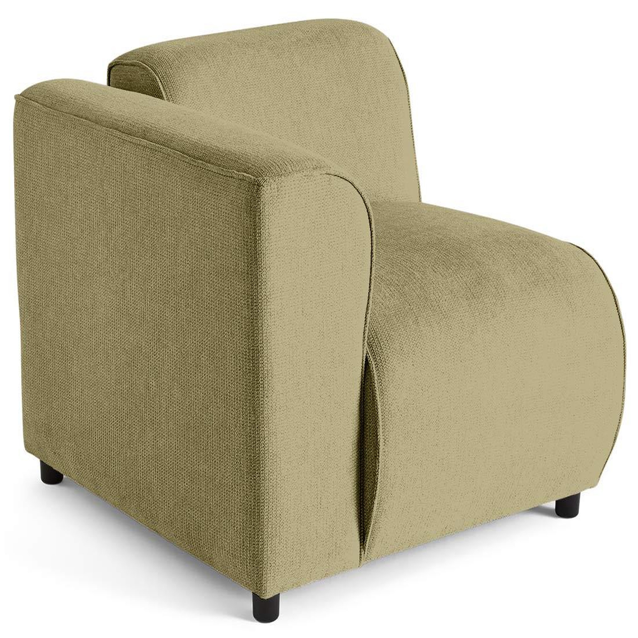 Voir la diapositive 1 : LISA DESIGN Suaro - module d'assise d'angle gauche en tissu texturé