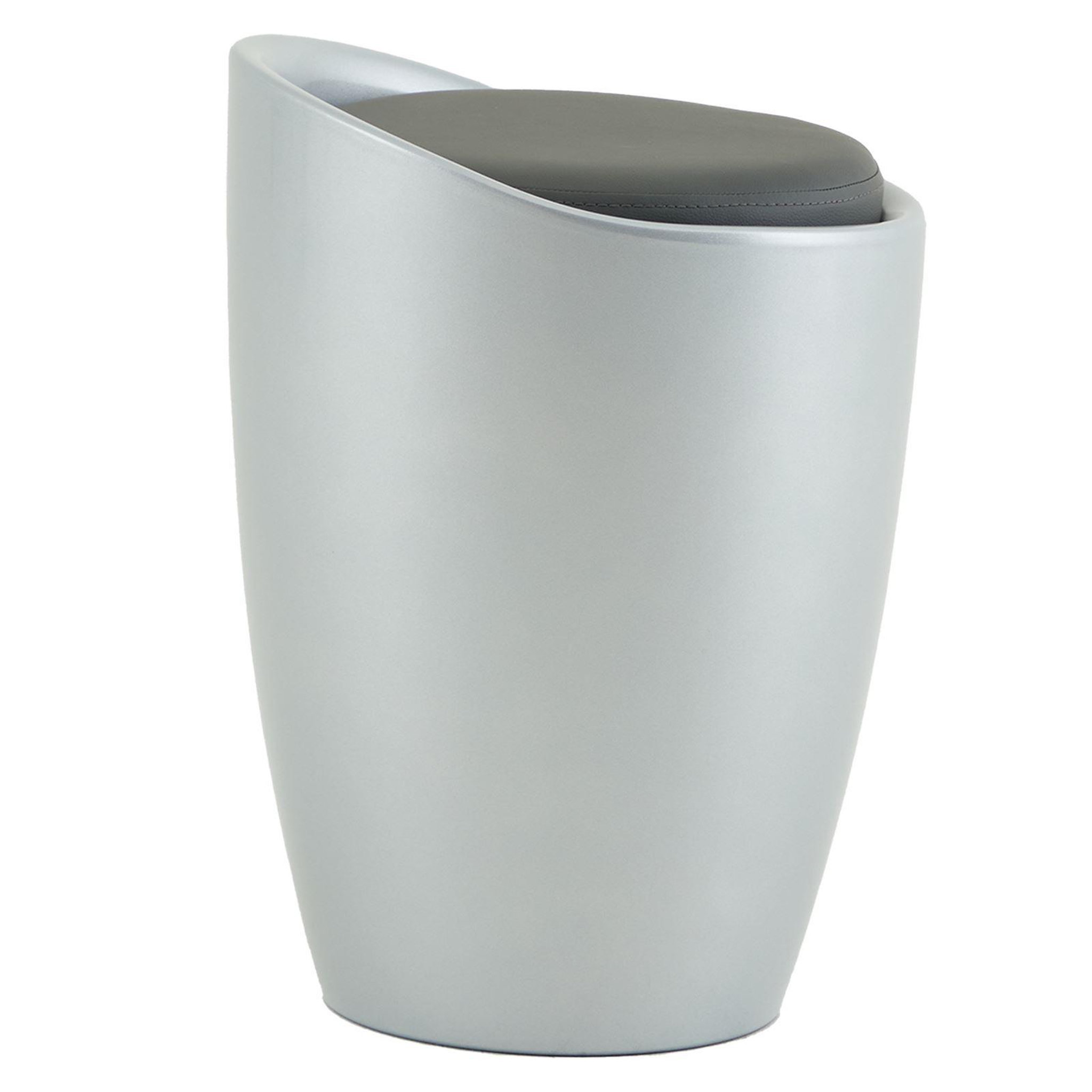Voir la diapositive 3 : IDIMEX Tabouret coffre de rangement daniel