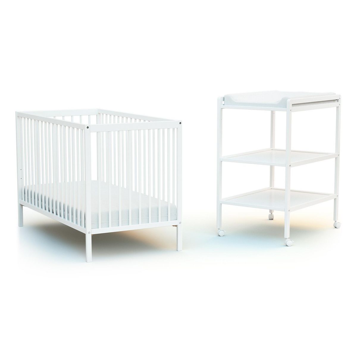 AT4 Table à langer 2 étagères ESSENTIEL en bois