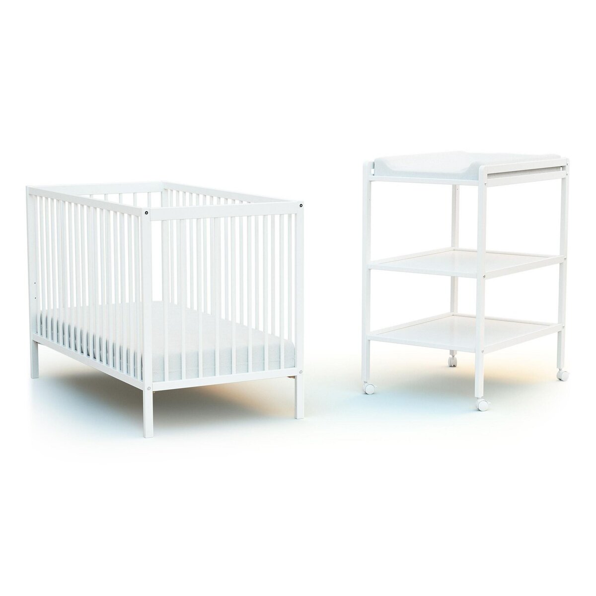 AT4 Table à langer 2 étagères ESSENTIEL en bois