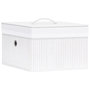 Voir la diapositive 2 : VIDAXL Boîtes de rangement en bambou 4 pcs Blanc