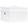 Voir la diapositive 2 : VIDAXL Boîtes de rangement en bambou 4 pcs Blanc