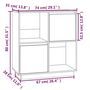 Voir la diapositive 6 : VIDAXL Buffet blanc 74x35x80 cm bois massif de pin