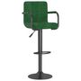 Voir la diapositive 2 : VIDAXL Tabouret de bar Vert fonce Velours