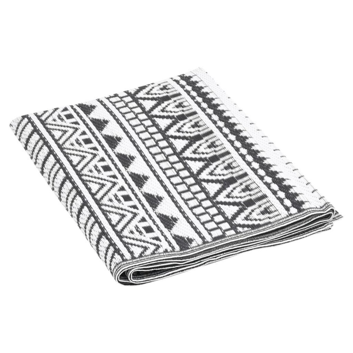 VIDAXL Tapis d'exterieur Noir 80x250 cm PP