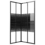 Voir la diapositive 5 : VIDAXL Cabine de douche a rayures ESG 90x70x180 cm Noir
