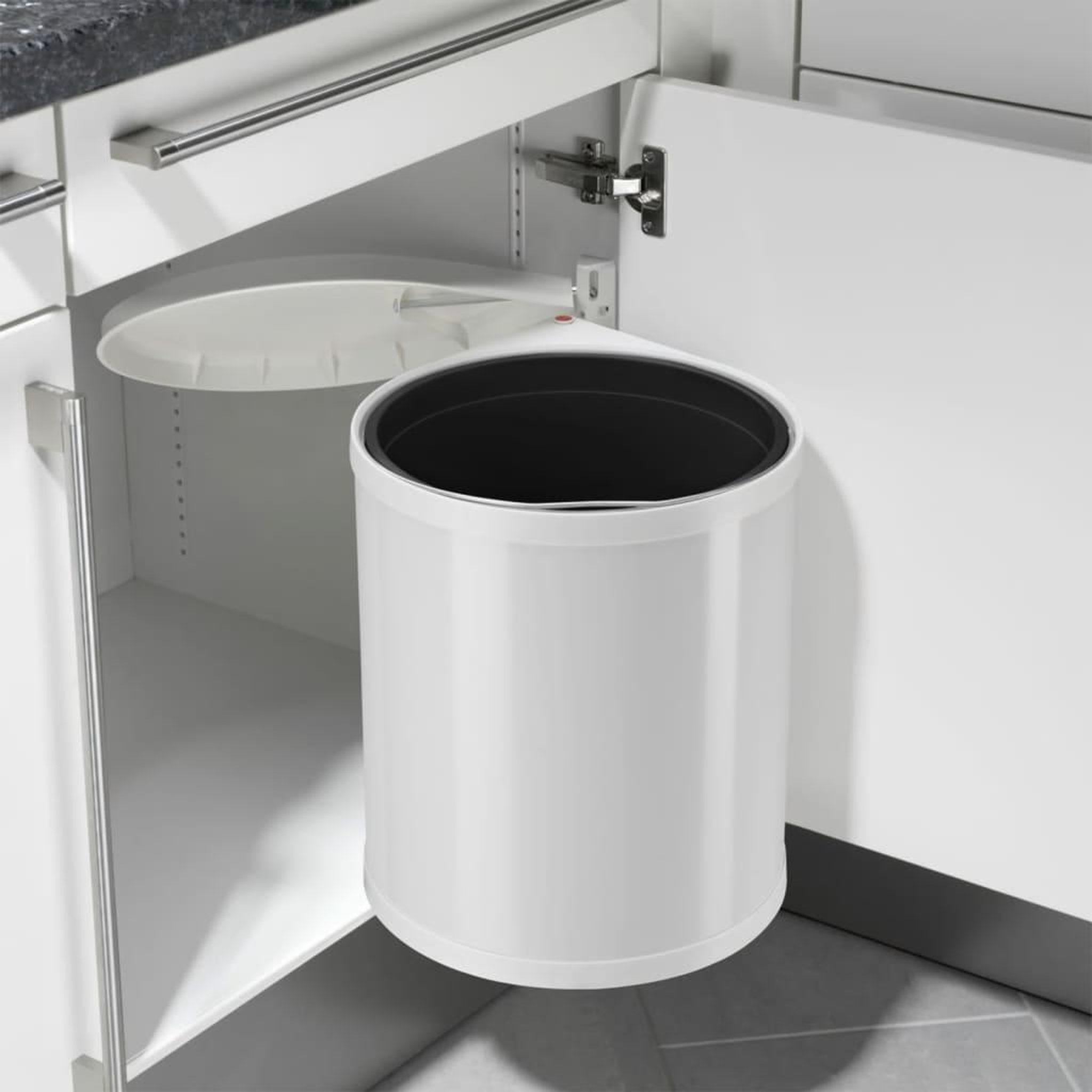 Voir la diapositive 4 : HAILO Hailo Poubelle de placard Compact-Box Taille M 15 L Blanc 3555-001