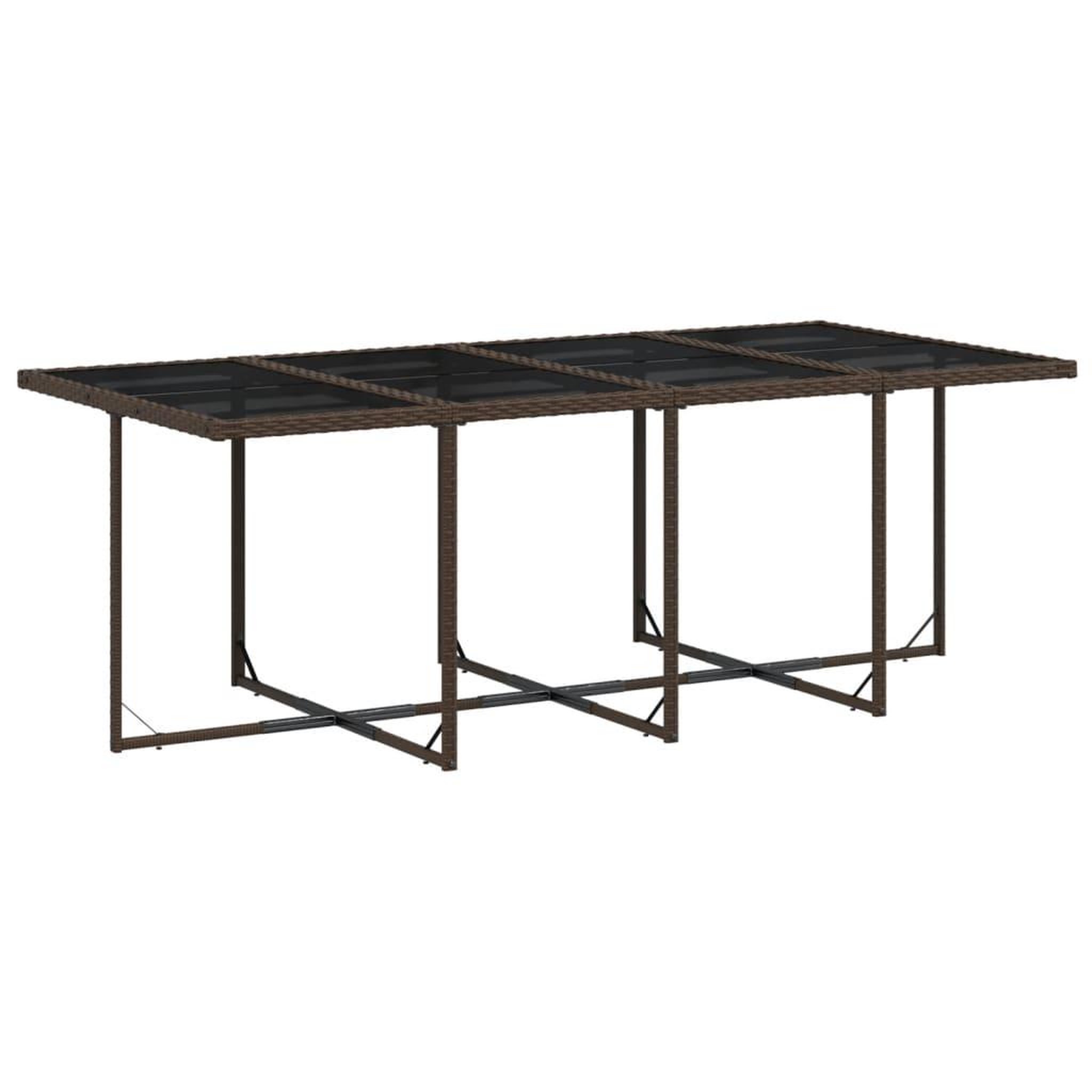 Voir la diapositive 4 : VIDAXL Ensemble a manger de jardin et coussins 9 pcs marron poly rotin
