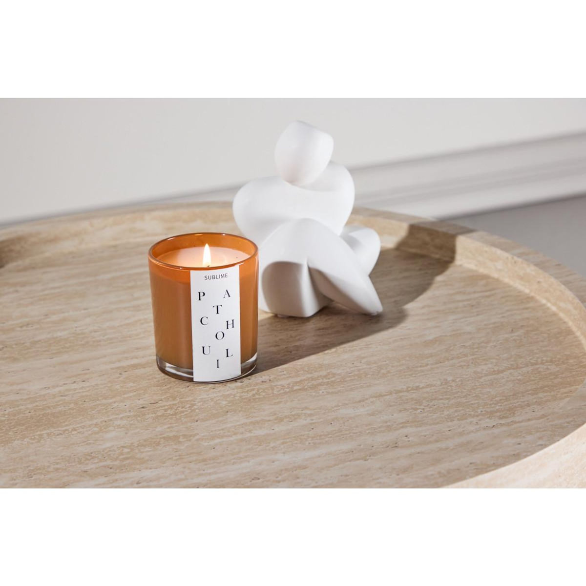 Paris Prix Table Basse Effet Travertin  Krille  60cm Beige