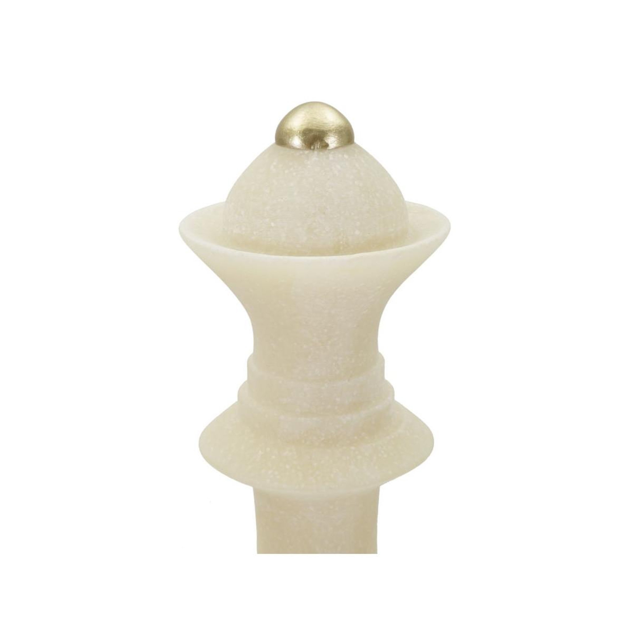 Voir la diapositive 3 : Paris Prix Pièce d'échec déco reine  quarzy  36cm blanc